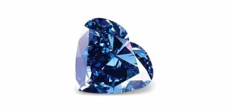 Blue diamonds with heart shape