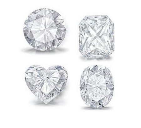 Diamonds in different shapes
