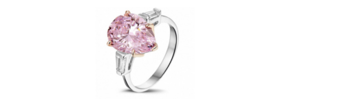 Pink diamond ring