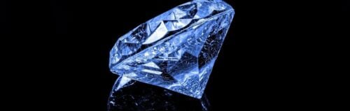 Blue investment diamond