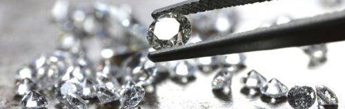 Diamanten mit unterschiedlichem Gewicht in Karat