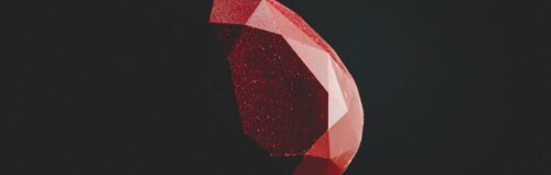 Red coloured diamond