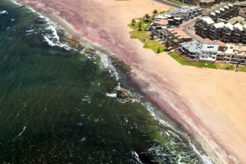 Langstrand, Atlantische kust in het westen van Namibië